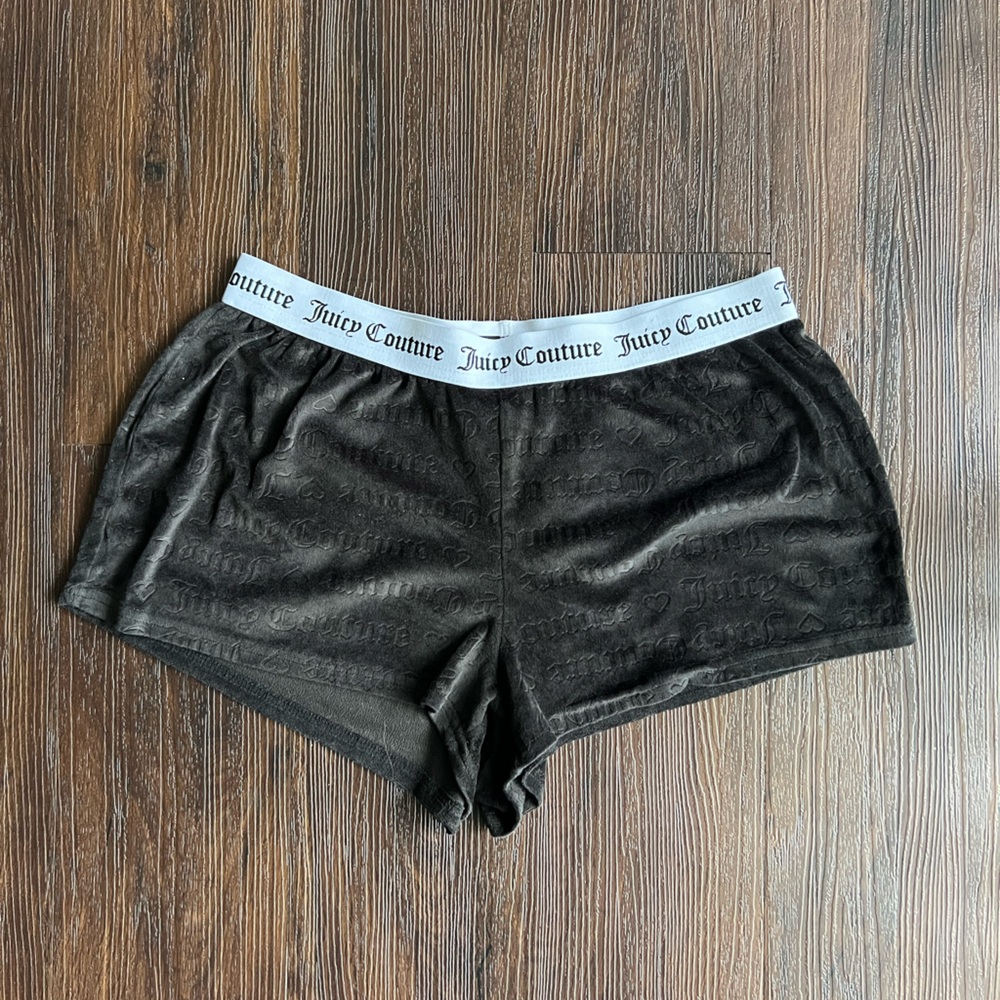 Juicy Couture Black Velour Shorts